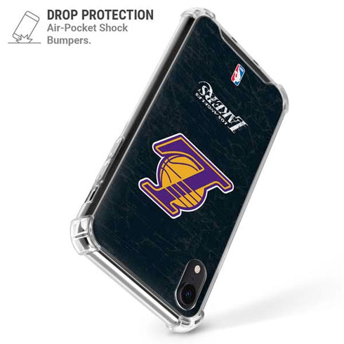 NBA Los Angeles Lakers Secondary Logo iPhone XR Clear Case