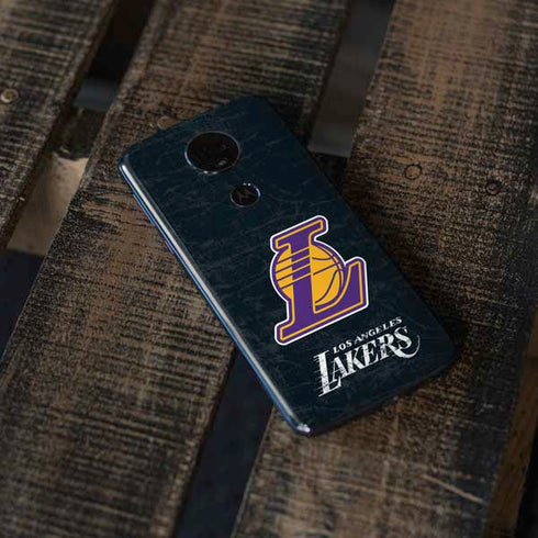 NBA Los Angeles Lakers Secondary Logo Moto E5 Plus Skin