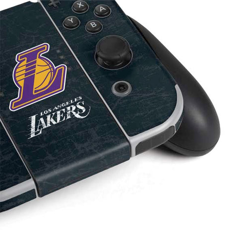 NBA Los Angeles Lakers Secondary Logo Nintendo Switch OLED (2021) Skin