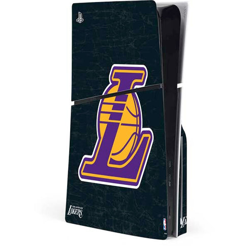 NBA Los Angeles Lakers Secondary Logo PS5 Slim Disk Console Skin