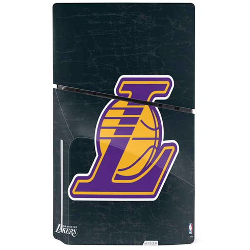 NBA Los Angeles Lakers Secondary Logo PS5 Slim Disk Console Skin