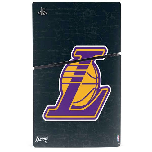 NBA Los Angeles Lakers Secondary Logo PS5 Slim Digital Edition Console Skin