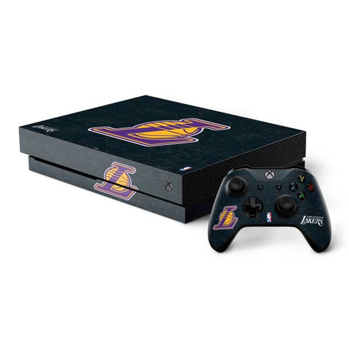 NBA Los Angeles Lakers Secondary Logo Xbox One X Bundle Skin
