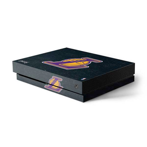 NBA Los Angeles Lakers Secondary Logo Xbox One X Console Skin