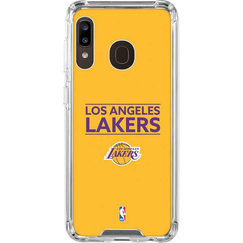 NBA Los Angeles Lakers Standard - Gold Galaxy A30 Clear Case