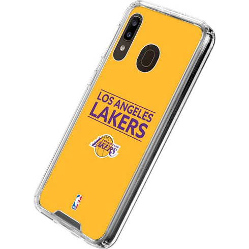 NBA Los Angeles Lakers Standard - Gold Galaxy A30 Clear Case
