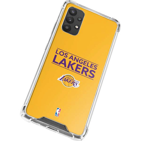 NBA Los Angeles Lakers Standard - Gold Galaxy A32 5G Clear Case