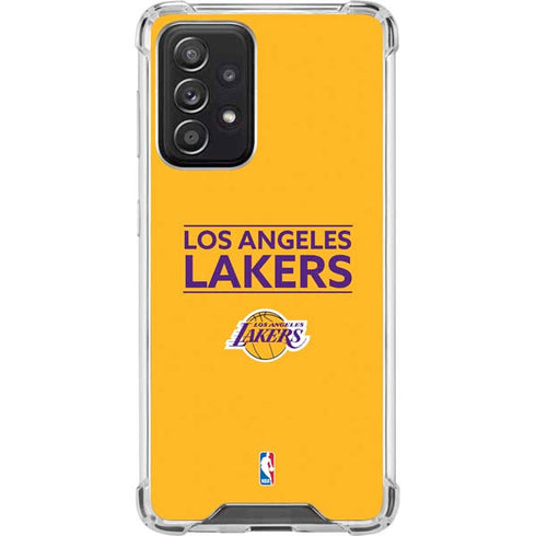 NBA Los Angeles Lakers Standard - Gold Galaxy A52 5G Clear Case
