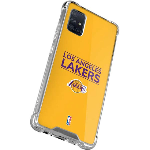 NBA Los Angeles Lakers Standard - Gold Galaxy A71 5G Clear Case