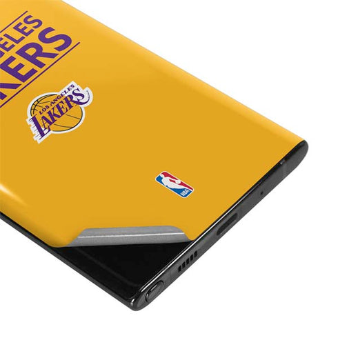 NBA Los Angeles Lakers Standard - Gold Galaxy Note 10 Plus Skin