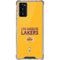 NBA Los Angeles Lakers Standard - Gold Galaxy Note20 5G Clear Case