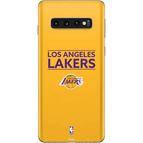 NBA Los Angeles Lakers Standard - Gold Galaxy S10 Skin
