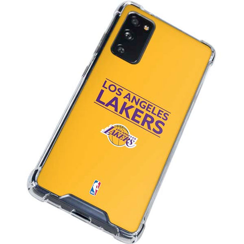 NBA Los Angeles Lakers Standard - Gold Galaxy S20 FE Clear Case