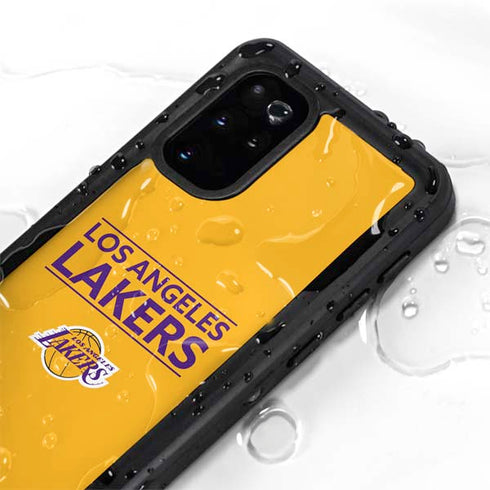 NBA Los Angeles Lakers Standard - Gold Galaxy S20 Plus Waterproof Case