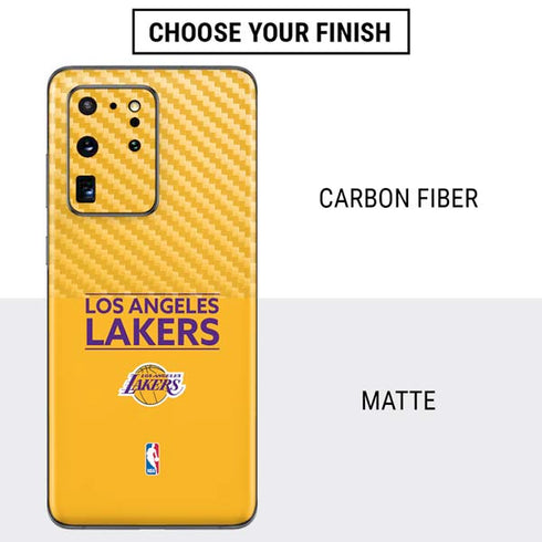 NBA Los Angeles Lakers Standard - Gold Galaxy S20 Ultra 5G Skin