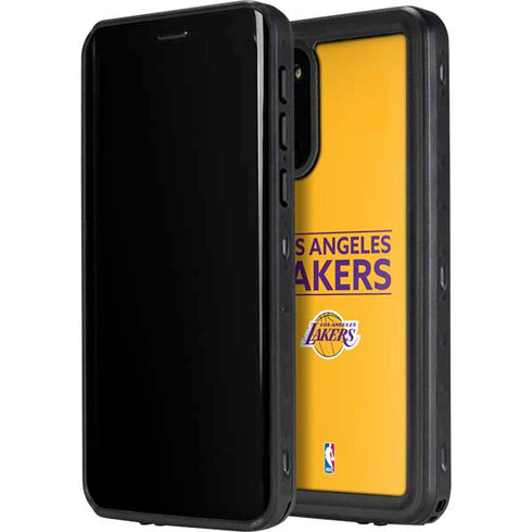 NBA Los Angeles Lakers Standard - Gold Galaxy S20 Waterproof Case