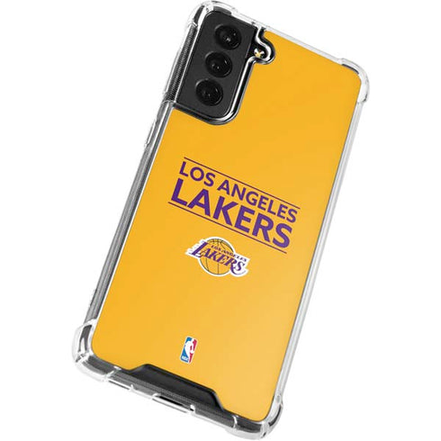 NBA Los Angeles Lakers Standard - Gold Galaxy S21 FE Clear Case
