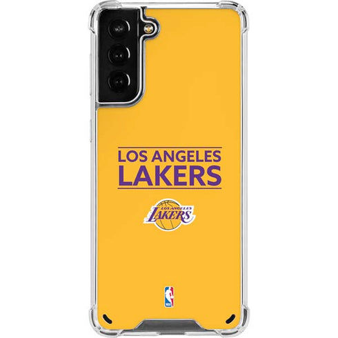 NBA Los Angeles Lakers Standard - Gold Galaxy S21 Plus 5G Clear Case