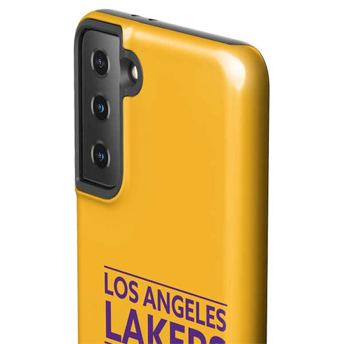 NBA Los Angeles Lakers Standard - Gold Galaxy S21 Plus 5G Pro Case