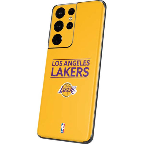 NBA Los Angeles Lakers Standard - Gold Galaxy S21 Ultra 5G Skin
