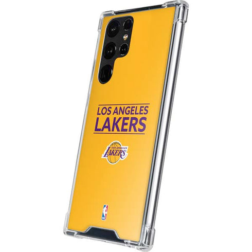 NBA Los Angeles Lakers Standard - Gold Galaxy S22 Ultra Clear Case