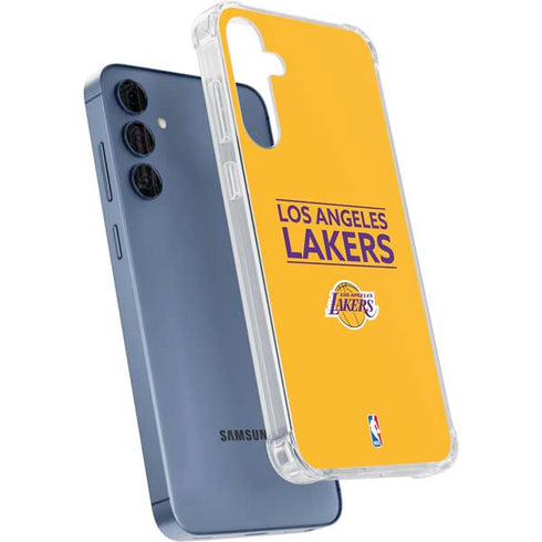 NBA Los Angeles Lakers Standard - Gold Galaxy S24 Clear Case