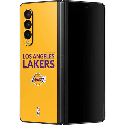 NBA Los Angeles Lakers Standard - Gold Galaxy Z Fold3 5G Skin