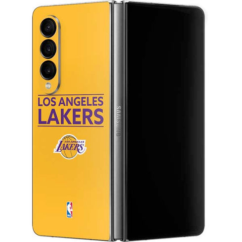 NBA Los Angeles Lakers Standard - Gold Galaxy Z Fold4 5G Skin