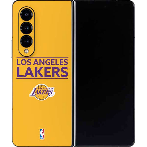 NBA Los Angeles Lakers Standard - Gold Galaxy Z Fold4 5G Skin