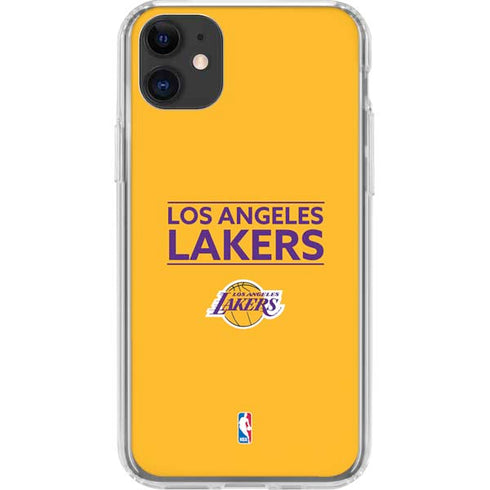 NBA Los Angeles Lakers Standard - Gold iPhone 11 Clear Case