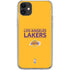 NBA Los Angeles Lakers Standard - Gold iPhone 11 Clear Case