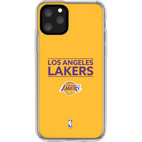 NBA Los Angeles Lakers Standard - Gold iPhone 11 Pro Clear Case