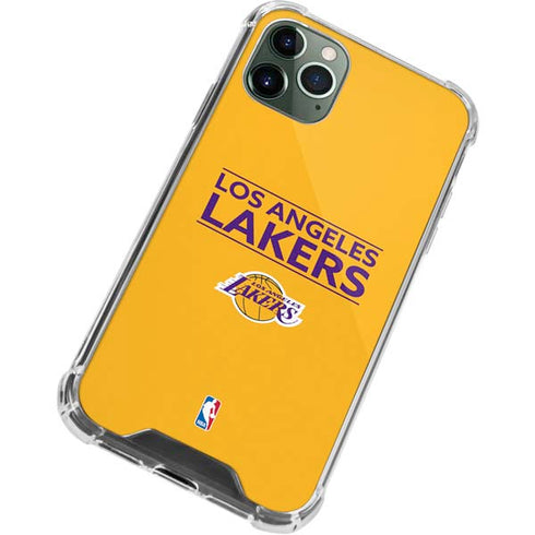 NBA Los Angeles Lakers Standard - Gold iPhone 11 Pro Max Clear Case