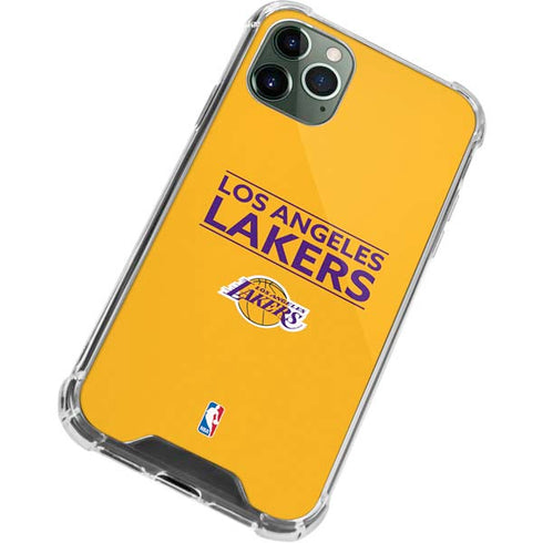 NBA Los Angeles Lakers Standard - Gold iPhone 12 Pro Clear Case