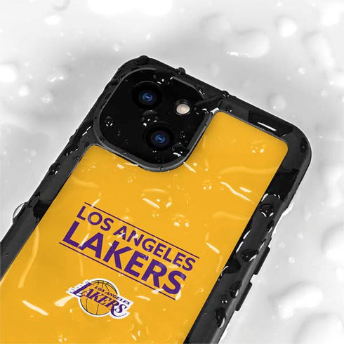NBA Los Angeles Lakers Standard - Gold iPhone 13 Mini Waterproof Case