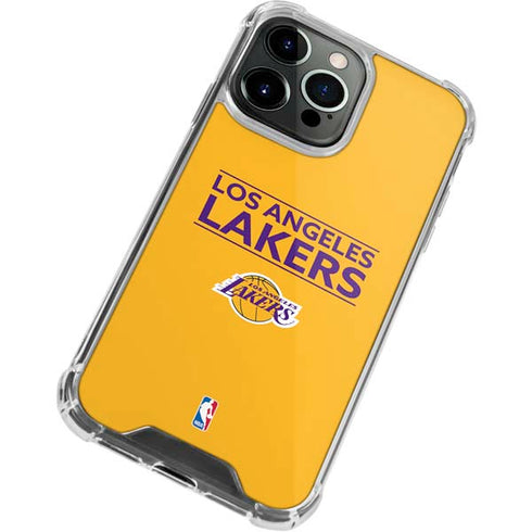 NBA Los Angeles Lakers Standard - Gold iPhone 13 Pro Max Clear Case