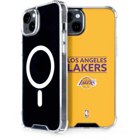 NBA Los Angeles Lakers Standard - Gold iPhone 15 Plus MagSafe Case