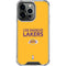 NBA Los Angeles Lakers Standard - Gold iPhone 15 Pro Clear Case