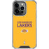 NBA Los Angeles Lakers Standard - Gold iPhone 14 Pro Clear Case