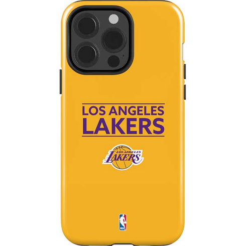 NBA Los Angeles Lakers Standard - Gold iPhone 15 Pro Impact Case