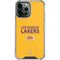 NBA Los Angeles Lakers Standard - Gold iPhone 14 Pro Max Clear Case