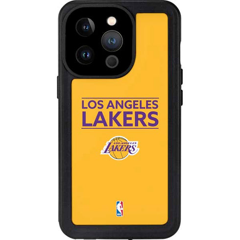 NBA Los Angeles Lakers Standard - Gold iPhone 14 Pro Waterproof Case