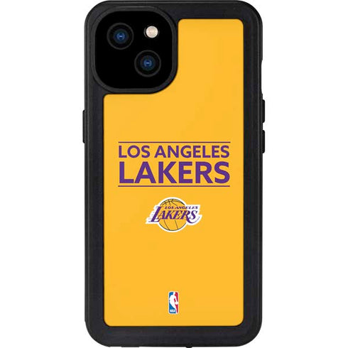 NBA Los Angeles Lakers Standard - Gold iPhone 15 Plus Waterproof Case