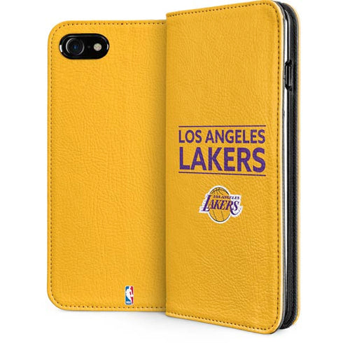 NBA Los Angeles Lakers Standard - Gold iPhone SE (2nd & 3rd Gen) Folio Case