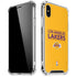 NBA Los Angeles Lakers Standard - Gold iPhone XS Max Clear Case