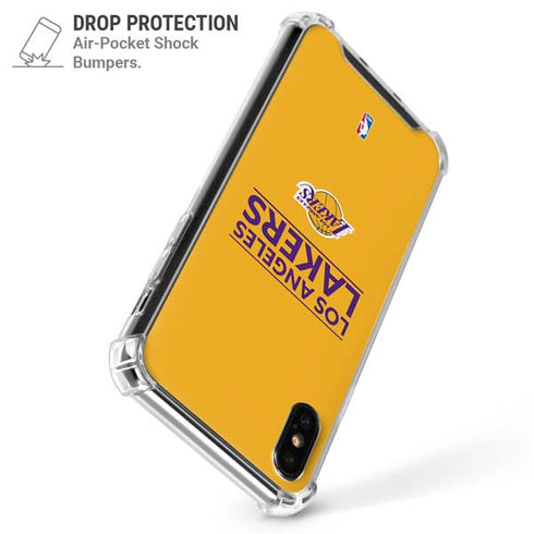 NBA Los Angeles Lakers Standard - Gold iPhone XS Max Clear Case