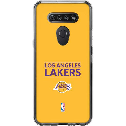 NBA Los Angeles Lakers Standard - Gold LG K51/Q51 Clear Case