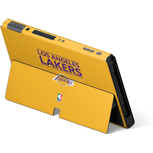 NBA Los Angeles Lakers Standard - Gold Nintendo Switch OLED (2021) Skin
