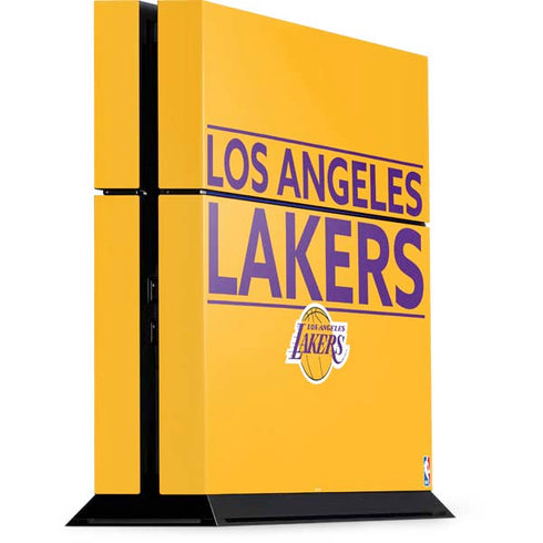 NBA Los Angeles Lakers Standard - Gold PS4 Console Skin