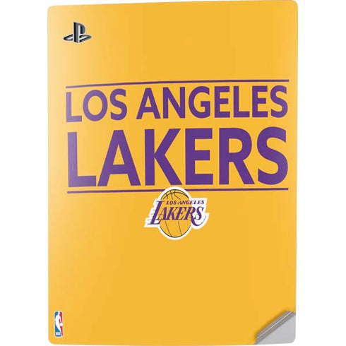 NBA Los Angeles Lakers Standard - Gold PS5 Digital Edition Console Skin